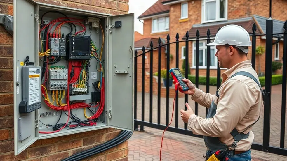 Electric Gates Wiring in Kings Hill