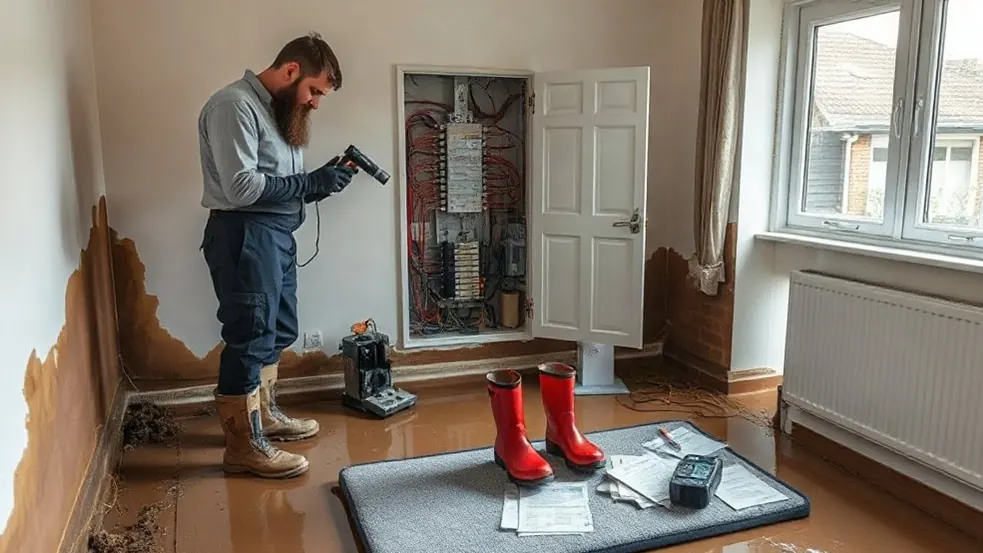 Flood-Damaged Electrics in Kings Hill