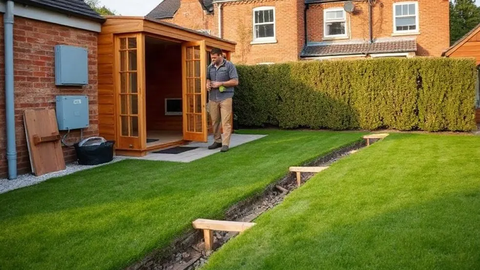 Garden Office & Shed Power in Kings Hill